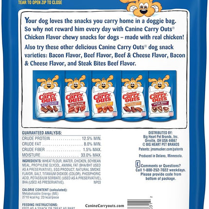 Canine Carry Outs Dog Treats, Chicken Flavor, 22.5 Ounce (Pack of 4), Made with Real Chicken