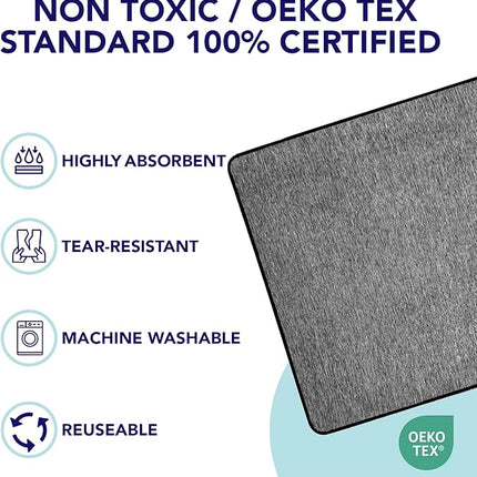 PUPIBOO Washable Pee Pads for Dogs and Cats - Super Absorbent Reusable Puppy Training Pads - 100% Waterproof, Leak-Proof & Non-Slip Whelping Pads for Pet Housebreaking