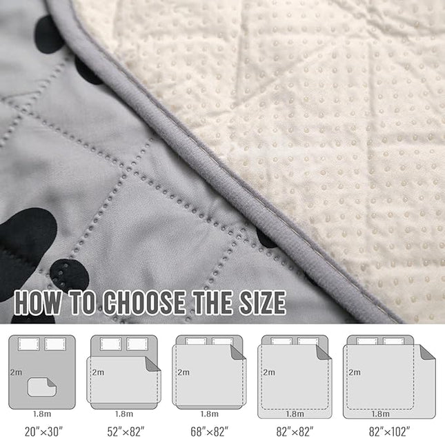SPXTEX Dog Bed Cover Dog Crate Pads Dog Pee Pads Washable Dog Pads, Non Slip Puppy Pee Pads for Large Dogs, Waterproof Pet Pee Pad, Dog Whelping Training Pads for Dogs, 1 Piece, 82"x86"