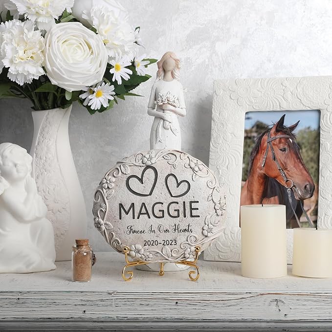 Personalized Horse Memorial Stone, Pet Grave Marker Horse, Horse Headstone, Horse Tombstone, Horse Gravestone, Horse Memorial Gifts