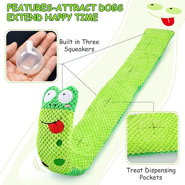 Squeak Dog Toys for Stress Release & Boredom Relief, Dog Puzzle IQ Training, Snuffle Foraging Instinct Training - Suitable for Small, Medium & Large Dogs