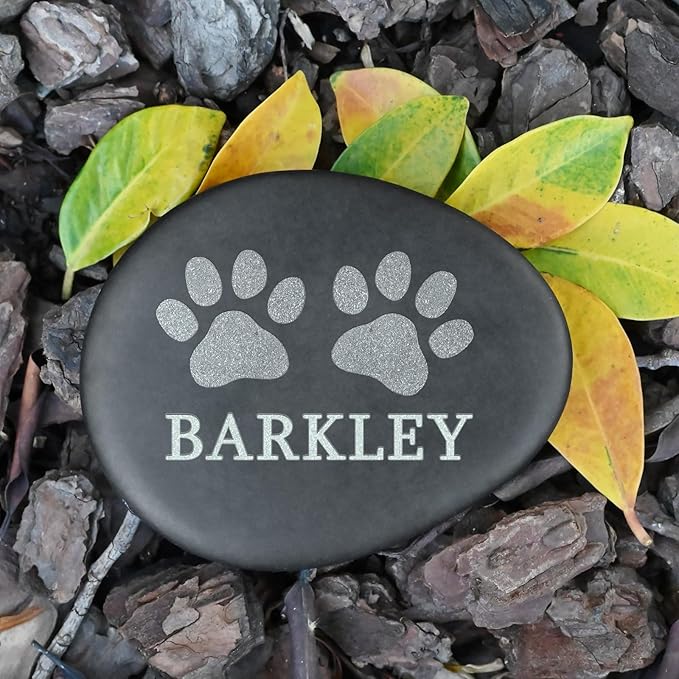 Personalized Pet Memorial Stones for Dogs - Pet Memorial Gifts - Loss Cat Sympathy Gifts - in Memory of Pet - Pet Loss Gifts - Dog Memorial Gifts for Loss of Dog - Cat Memorial Grave Markers