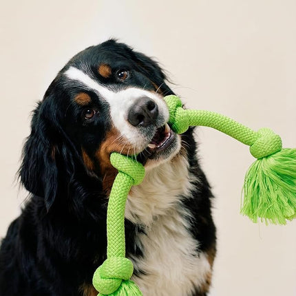 Playology Rope Toys for Dogs | Tug of War Dog Toy for Aggressive Chewers | Sweet Potato Scented Dog Toys | Mega Rope Toy for Interactive Play