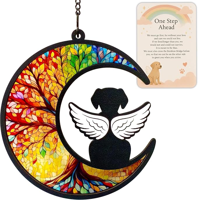 Pet Memorial Suncatcher, Dog Memorial Gifts, Pet Loss, Pet Sympathy, Thoughtful Dogs Remembrance, Bereavement Gifts