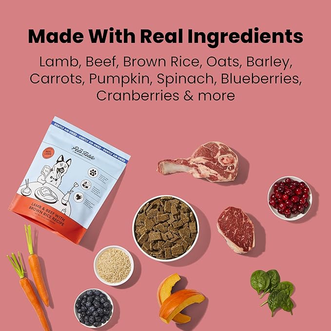 The Pets Table Lamb & Beef with Brown Rice Air Dried Dog Food, 3 lbs / 48 oz Bag