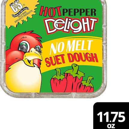C&S Hot Pepper Delight No Melt Suet Dough 11.75 Ounces, 8 Pack