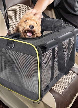 Cat Carriers for Large Cats 20 lbs+ Soft Pet Carrier for Small Dog/Durable 2 Kitty Travel Bag/Medium Big Cats Puppy 15 Pounds/Softside Cat Carrier Large