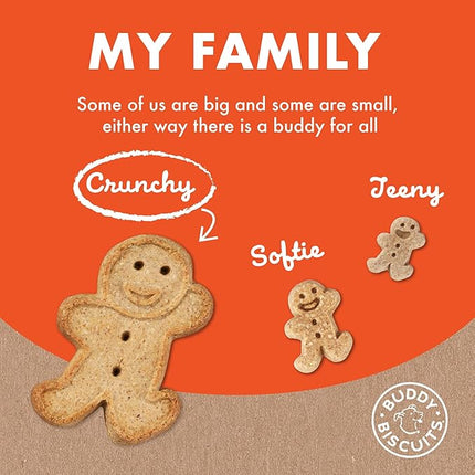 Buddy Biscuits 14 oz. Box of Grain-Free Crunchy Dog Treats Made with Natural Peanut Butter