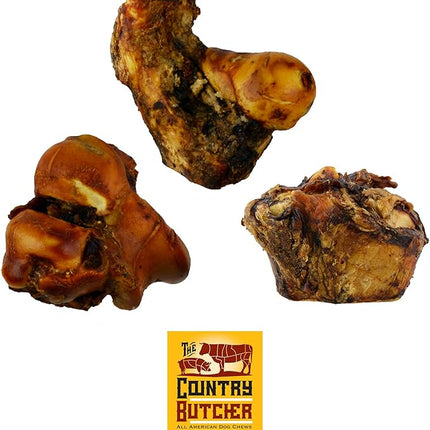 Knuckle Dog Bone Variety Pack for Aggressive Chewers, Large and Medium Breed Dog Treat, Natural, Tough, Chew Toy, Made in The USA, 6 Count