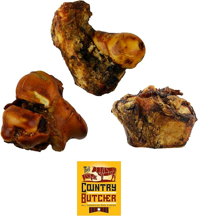 Knuckle Dog Bone Variety Pack for Aggressive Chewers, Large and Medium Breed Dog Treat, Natural, Tough, Chew Toy, Made in The USA, 6 Count