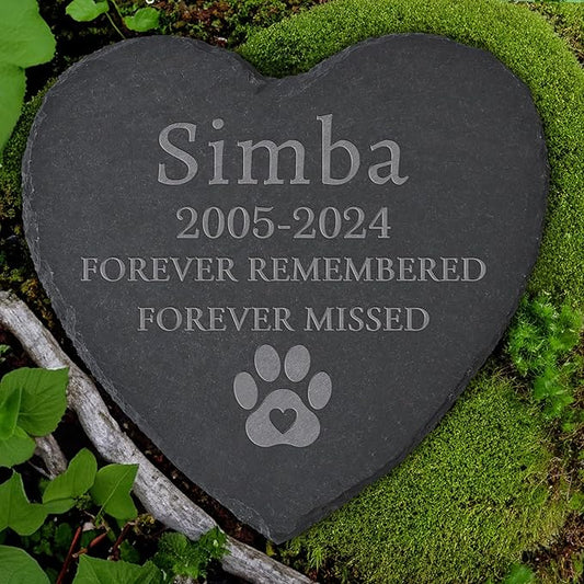 Personalized Pet Memorial Stone, Dog Memorial Gifts for Loss of Dog, Pet Loss Gifts, Pet Memorial, Loss of Dog Sympathy Gift, Dog Remembrance Gift, Pet Bereavement Gifts - Forever Remembered