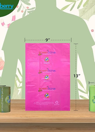 Biobase Pet Products Leak Proof Dog Poop Bag Rolls, Odor Blocking Multicolor Nature Theme 16 Rolls 192 Refill Bulk Pack