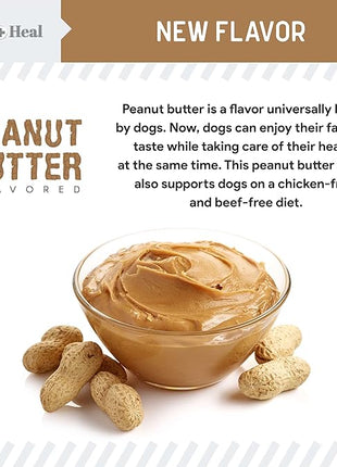 Omega for Dogs - 180 Delicious Soft Chews - Salmon Oil Treats for Skin and Coat, Itch Relief - Fish Oil Blend of Essential Fatty Acids, Omega 3, 6, and 9, and Vitamins - Peanut Butter Flavor