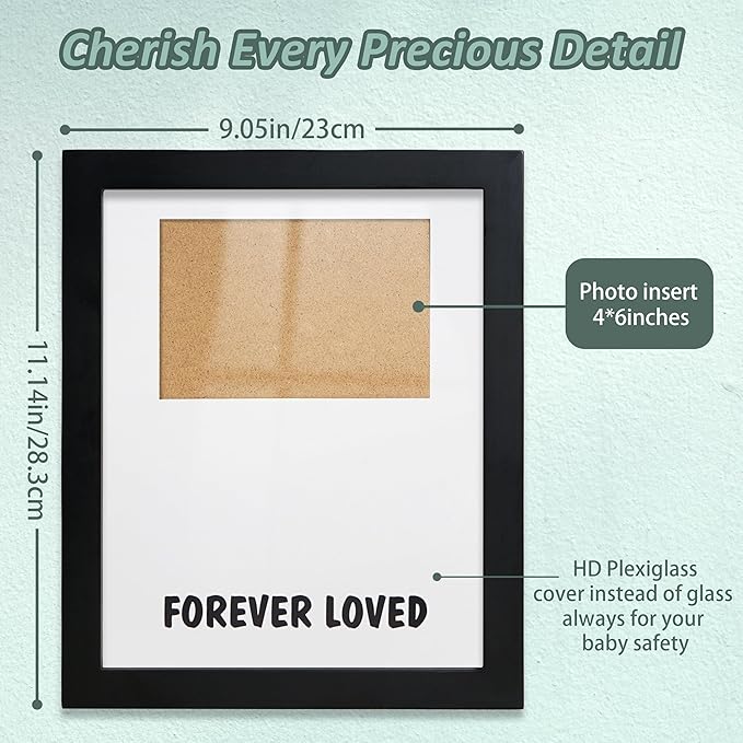 Dog Memorial Gifts for Loss of Dog – Pet Memorial Frame for 4x6 Photo & Inkless Paw Print Kit – Sympathy Gift for Pet Loss, Bereavement, Remembrance Rainbow Bridge Keepsake for Pet Lovers