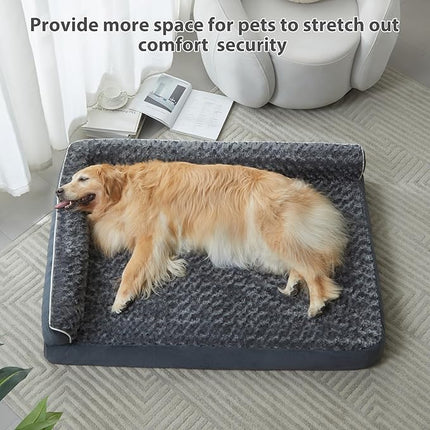BFPETHOME Orthopedic Dog Beds for Large Dogs-Waterproof Sofa Dog Bed with Removable Washable Cover, Large Pet Bed with Waterproof Lining and Nonskid Bottom, Pet Bed for Dogs
