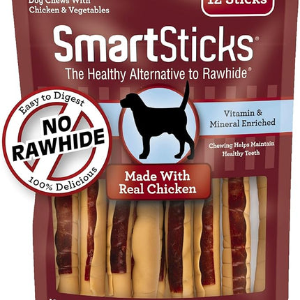 SmartBones SmartSticks, Treat Your Dog to a Rawhide-Free Chew Made With Real Meat and Vegetables