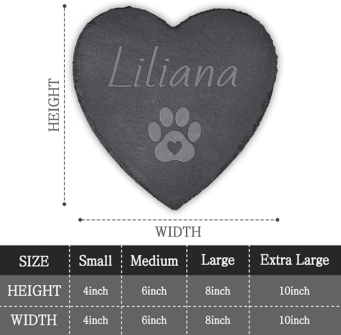 Pet Memorial Stone, Dog Memorial Stone, Dog Memorial Gifts for Loss of Dog, Pet Memorial Gifts, Pet Loss Sympathy Gift, Dog Bereavement Gifts, Dog Passing Away Gifts - Pet Pawprints