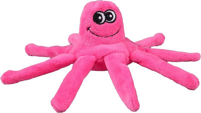 SmartPetLove Snuggle Puppy Tender-Tuffs Small Dog Toys - Pink Plush Octopus Dog Toy for Small Breeds with Puncture Resistant Squeaker