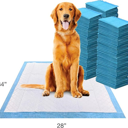 Four Paws Wee-Wee Superior Performance XL Pee Pads for Extra Large Dogs, Leak-Proof Floor Protection Dog & Puppy Quilted Potty Training Pads, Unscented, 28" x 34" (150 Count)