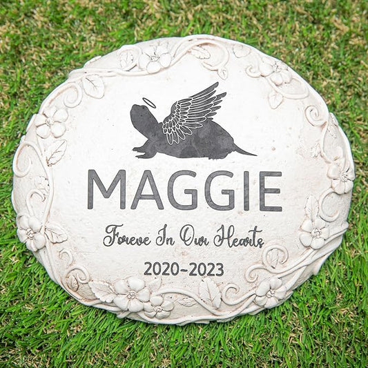 Personalized Turtle Memorial Stone, Pet Grave Marker Turtle, Turtle Headstone, Turtle Tombstone, Turtle Gravestone, Turtle Memorial Gifts