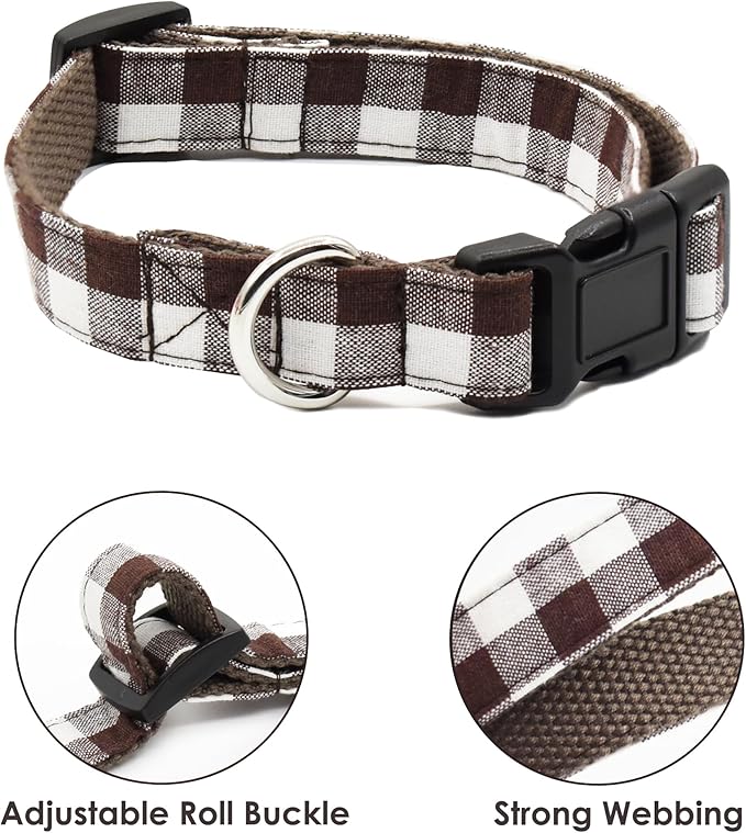 Bubblepup Dog Collar and Leash Set, Comfortable Puppy Dog Collars Adjustable Dog Collars for Small Medium Large Dogs