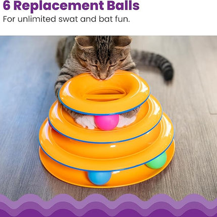 Catstages Replacement Balls for Cat Track Toys, Multiple Colors, 6 Pack