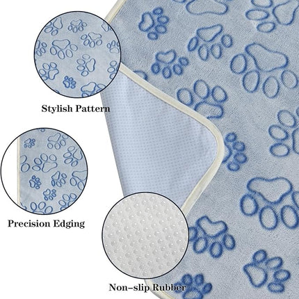 Qeils Reusable Puppy Pads, 2 Pack Washable Pee Pads for Dogs, Non Slip Wee Wee pad, Absorbent and Leakproof Training Mats for Potty, Crate, Playpen, Bed, Sofa, 28"x 42"