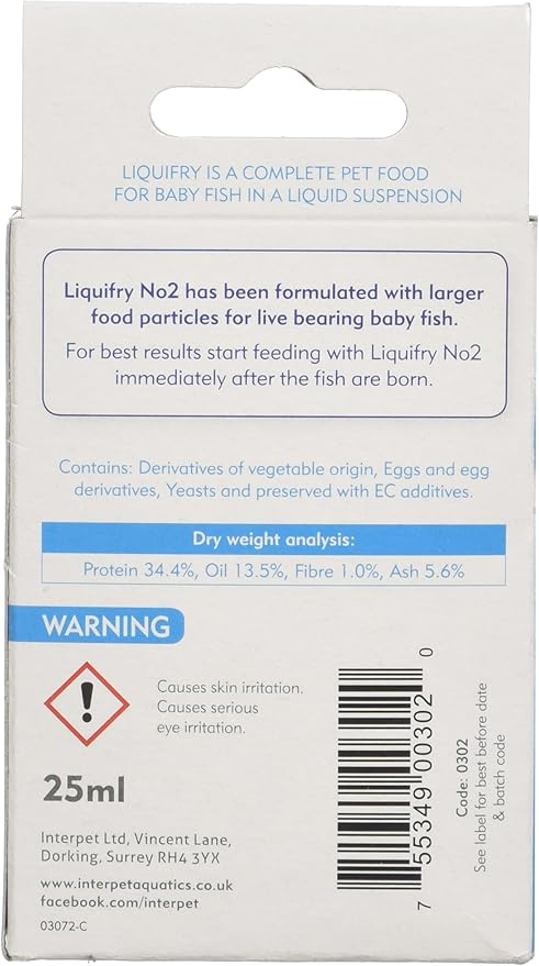 Interpet Liquifry Baby Food For Livebearers