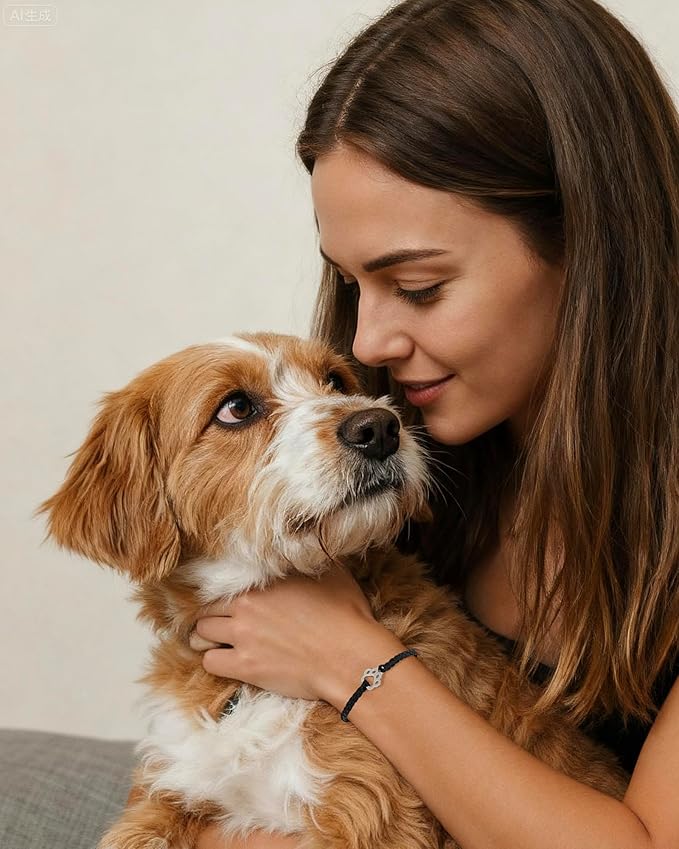 Pet Memorial Gifts for Loss of Dog, Paw Print Rainbow Sympathy Bridge Card Bracelet for Beloved Dog Cat, Pet Died Cats Death Dogs Lost Memorial Bracelet Women Men Pass Away Bereavement Thoughtful Gift