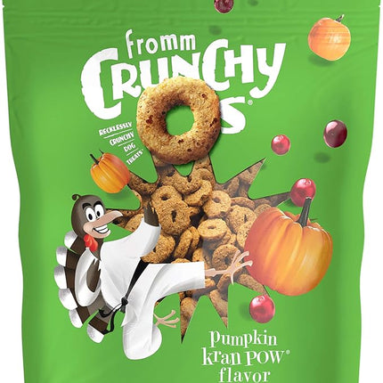Fromm Crunchy Os Pumpkin Kran Pow Dog Treats - Premium Crunchy Dog Treats - Turkey Recipe - 26 oz