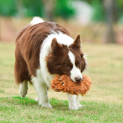 STAR WARS for Pets Plush Chewbacca Flattie Dog Toy | Soft Toys for Dogs, Brown, Large - 9" | Cute Dog Toy, Squeaky Dog Chew Toy for Pets from