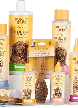 Burt's Bees for Pets Double Sided Pin Brush & Hemp Bristle Dog Brush | Best All-Purpose Dog Brush To Reduce Shedding | Easy to Use Dog Brush for All Dogs | Ideal for Daily Grooming, 24 Pack