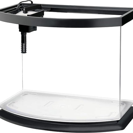 Aqueon LED MiniBow Small Aquarium Fish Tank Kit with SmartClean Technology, Black, 5 Gallon