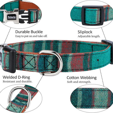 Faleela Cute Soft Girl Christmas Dog Collar with Bow, Bowtie Dog Collar for Boy,Detachable Adjustable Collar for Small Medium Large Pet