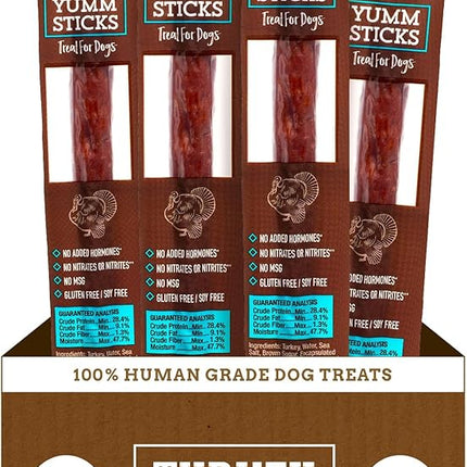 etta says! Yumm Sticks - Real Meat Turkey Dog Jerky Treats - Human Grade - Made in The USA (12 Count Pack of 1)