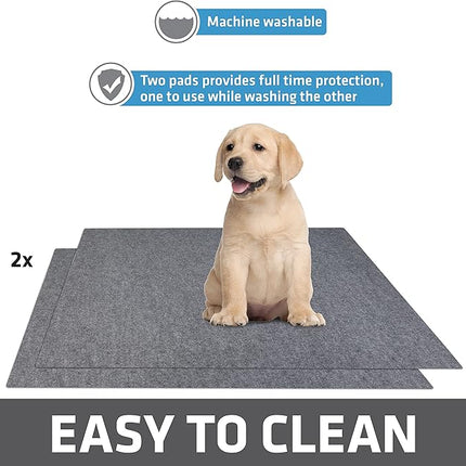 Drymate 2-Pack Washable Pee Pads for Dogs (29x36), Waterproof, Absorbent, Slip-Resistant, Reusable Pet Training Potty Puppy Mats, Housebreaking, Incontinence Bed Pads, Crate, Kennel (USA Made)