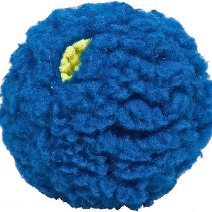 HuggleSnuffles HuggleFleece Treat Dispensing Ball - Interactive Enrichment Toys for Dogs, Dog Treat Dispenser Puzzle for Mental Stimulation & Boredom, Puppy Feeder Games to Keep Them Busy - Small (5")