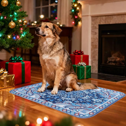 KOOLTAIL Washable Pee Pads for Dogs, 4 Pack Super Absorbent Reusable Puppy Training Pads Waterproof, Nonslip and Leak-Proof Dog Pee Pads, Large Pet Mats Whelping Pads for Floor, Crate, Couch 18"x24"