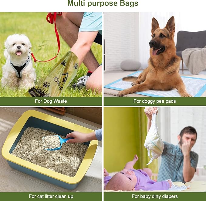 Ownpets Ultra Thick Lavender-Scented Dog Waste Bags, Leak-proof Large Pet Poop Bags for Dogs, 150 Count