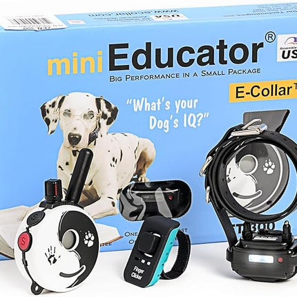 Educator E-Collar Dog Training Collar, Rechargeable Remote + Finger Clicker, for Small to Medium Dogs, Humane Tapping Stimulation, 100 Levels, Tone, Light, 1/2 Mile 1 Dog, Zen