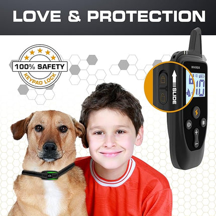 INVIROX 2026 Edition Dog Training Collar, 123 Levels for Reactive or Stubborn Dogs, 1100yd Long-Range E Collar, Waterproof Rechargeable System with Manual Bark Control for Large Dogs