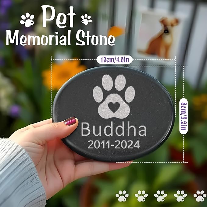Pet Memorial Stones, Dog Memorial Stone, Loss of Dog, Loss of Cat, Pet Loss Gifts, Pet Memorial Gifts for Dog, Pet Memorial Gifts for Cat, in Memory of Pet