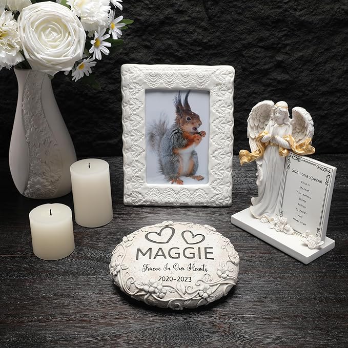 Personalized Squirrel Memorial Stone, Pet Grave Marker Squirrel, Squirrel Headstone, Squirrel Tombstone, Squirrel Gravestone, Squirrel Memorial Gifts