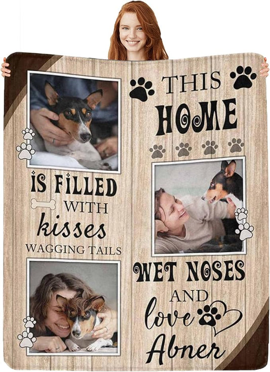 Artsadd Dog and Cat Memorial Gifts, Pet Loss Memorial Blanket, Custom Dog Blanket, Personalized Pet Remembrance Gifts, Loss of Pet or Cat Remembrance Sympathy Grief Condolence Bereavement Gifts