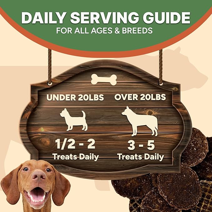 Gaines Family Farmstead Beef Chips for Dogs – 6 oz, Natural Single-Ingredient Dog Treats, High-Protein Rawhide-Free Chews, Healthy Grain-Free Snacks, Made in USA