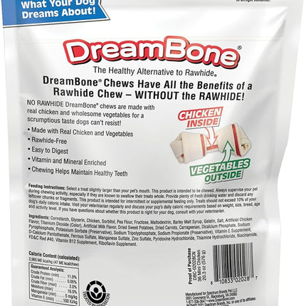DreamBone Mini Chews With Real Chicken Chews for Dogs, 36 Count, These Rawhide-Free Chews are a Dog’s Favorite Distraction