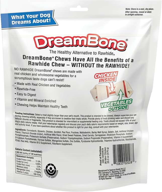 DreamBone Mini Chews With Real Chicken Chews for Dogs, 36 Count, These Rawhide-Free Chews are a Dog’s Favorite Distraction