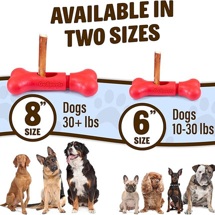 GoSports Chew Champ Bully Stick Holder for Dogs - Securely Holds Bully Sticks to Help Prevent Choking - 8 Inch Size