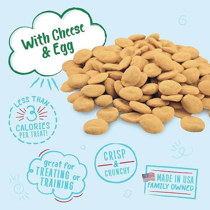 Charlee Bear Original Dog Treats, Cheese and Egg, 16 oz (Pack of 2)