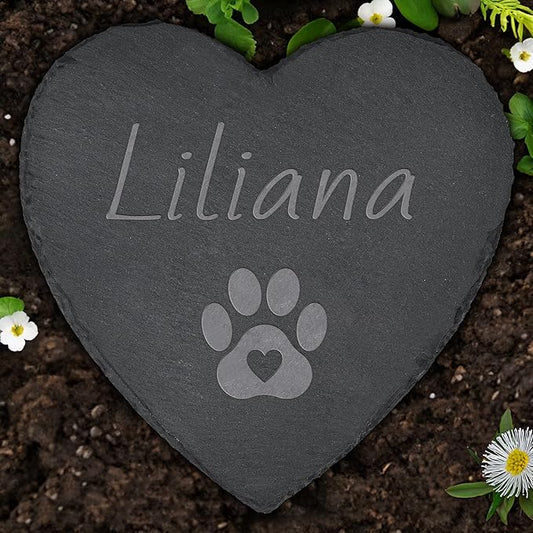 Pet Memorial Stone, Dog Memorial Stone, Dog Memorial Gifts for Loss of Dog, Pet Memorial Gifts, Pet Loss Sympathy Gift, Dog Bereavement Gifts, Dog Passing Away Gifts - Pet Pawprints
